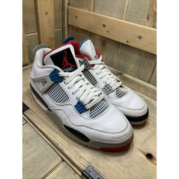Nike Air Jordan 4 Retro SE What The US10.5 Fire Red Military Cement White 2019 main image 4